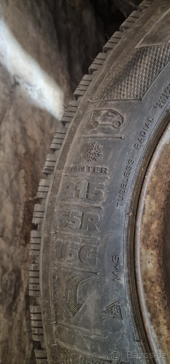 Zimní sada vw t5 215/65/16C 5x120 Klebr
