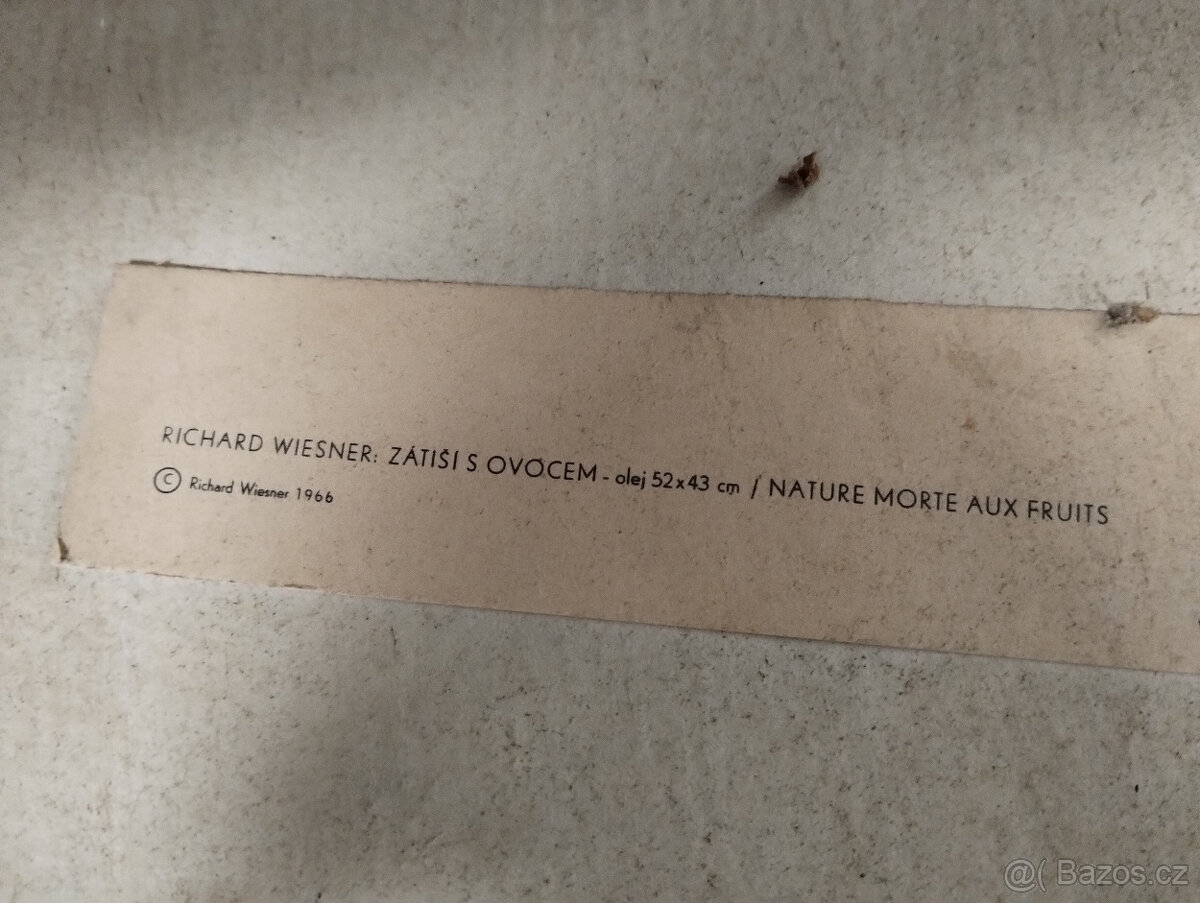 Richard Wiesner: Zátiší s ovocem - 3
