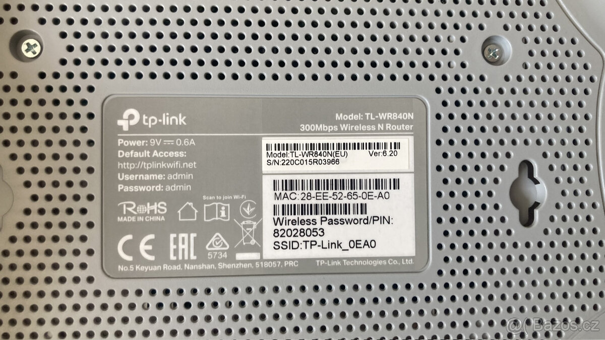 TP-Link TL-WR840N bezdrátový N router 300Mbit/s - 3