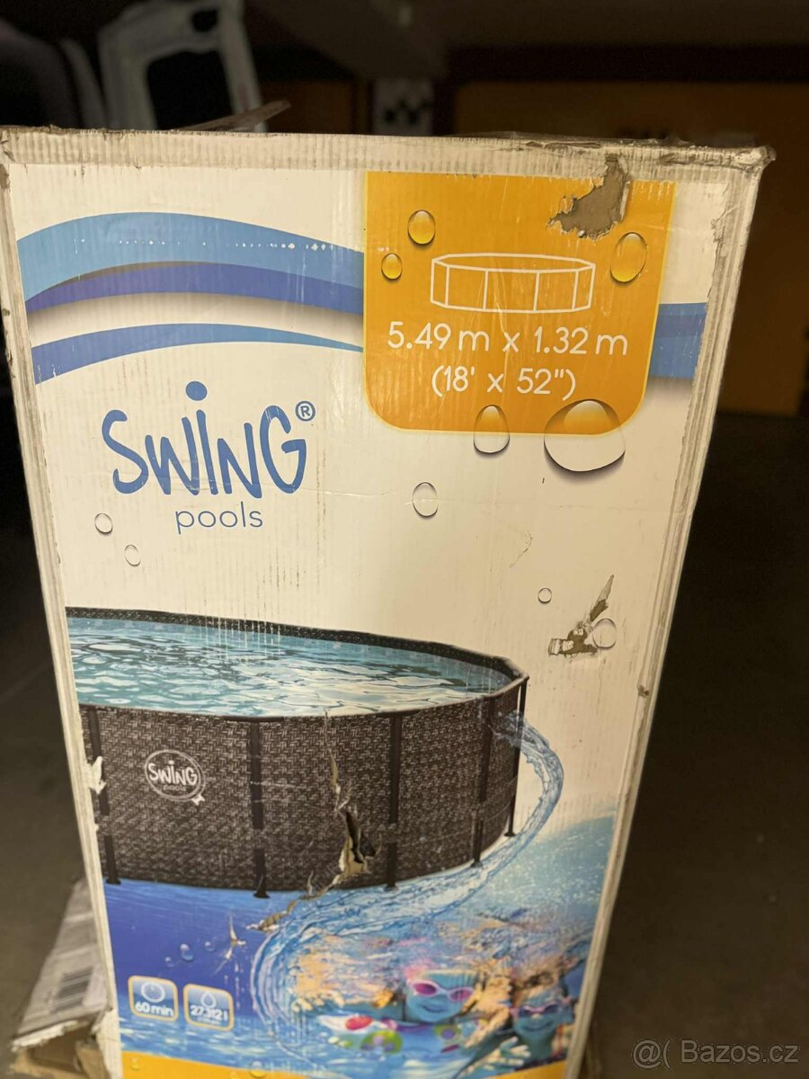 Mountfield bazén SWING Tmavý Ratan 5,49 x 1,32 m - 3