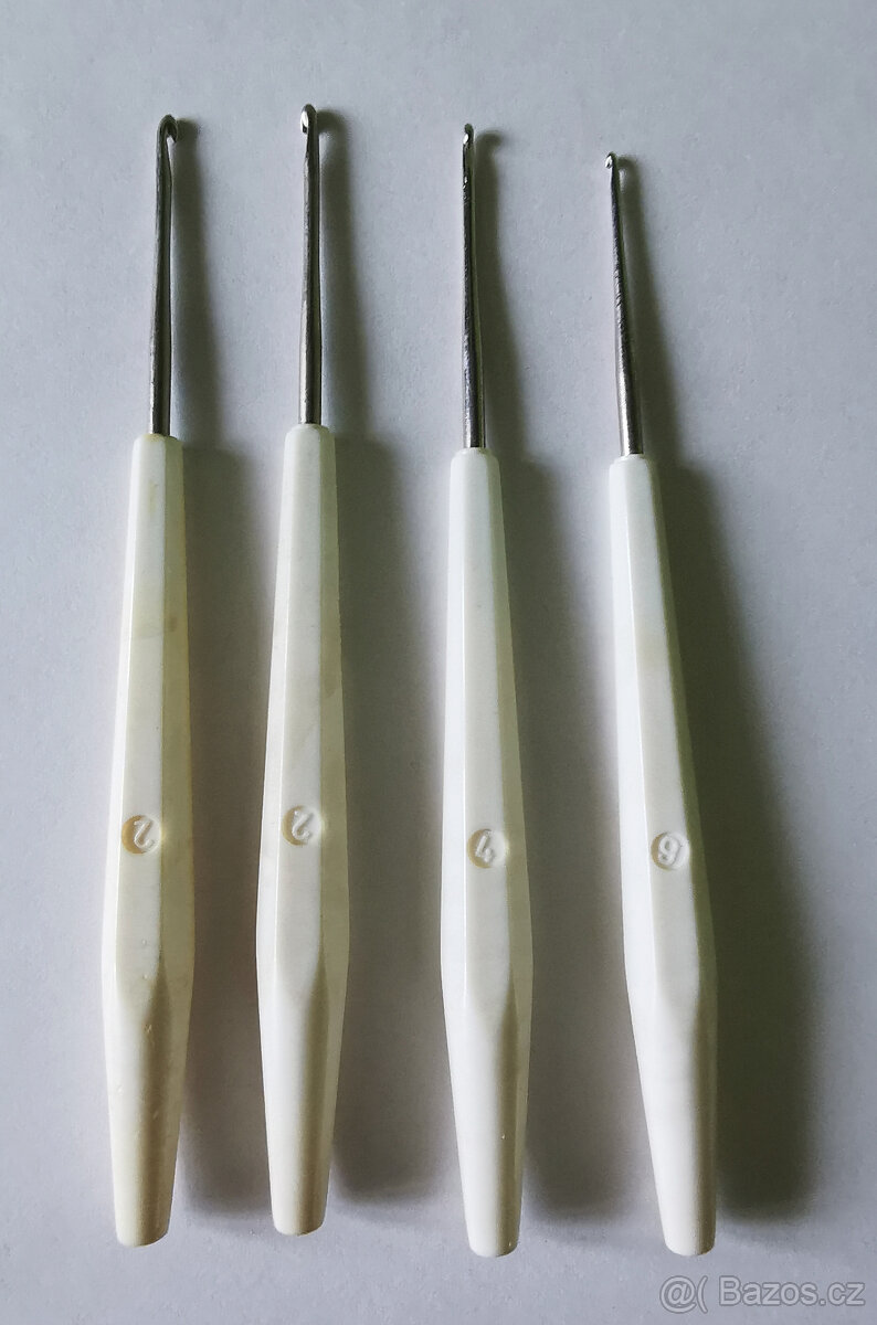 Sada retro háčků na háčkování – 25 ks (70.–90. léta, mix - 3