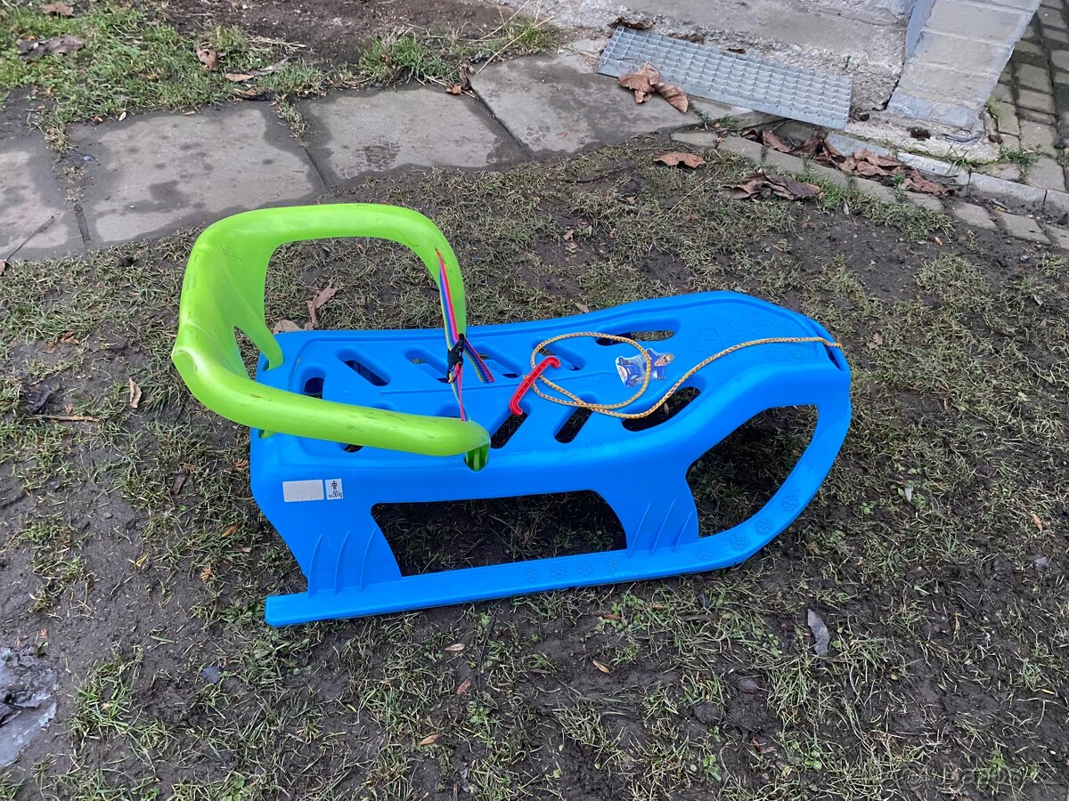 Dětské sáňky s opěradlem Snow Star - 3