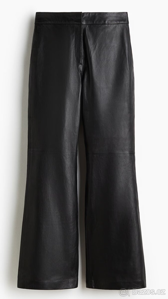 NOVÉ kožené kalhoty bootcut H&M, vel. 38 - 3