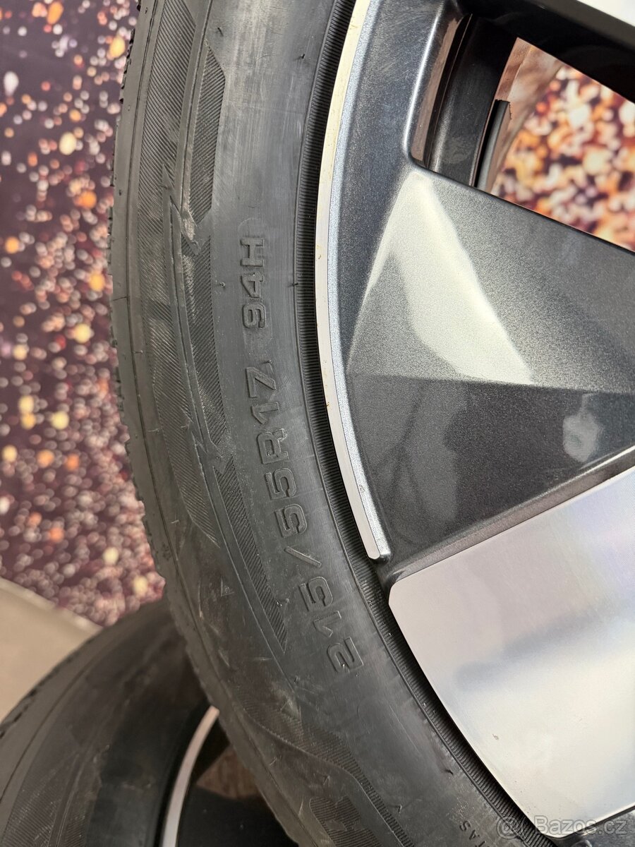 Alu kola 5x112 VW Passat 215/55r17 - 3