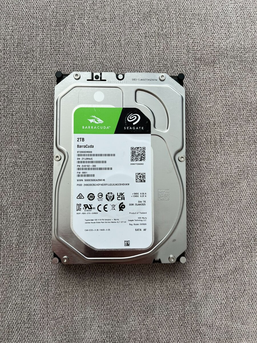 3,5" HDD Seagate Barracuda 2TB - 3