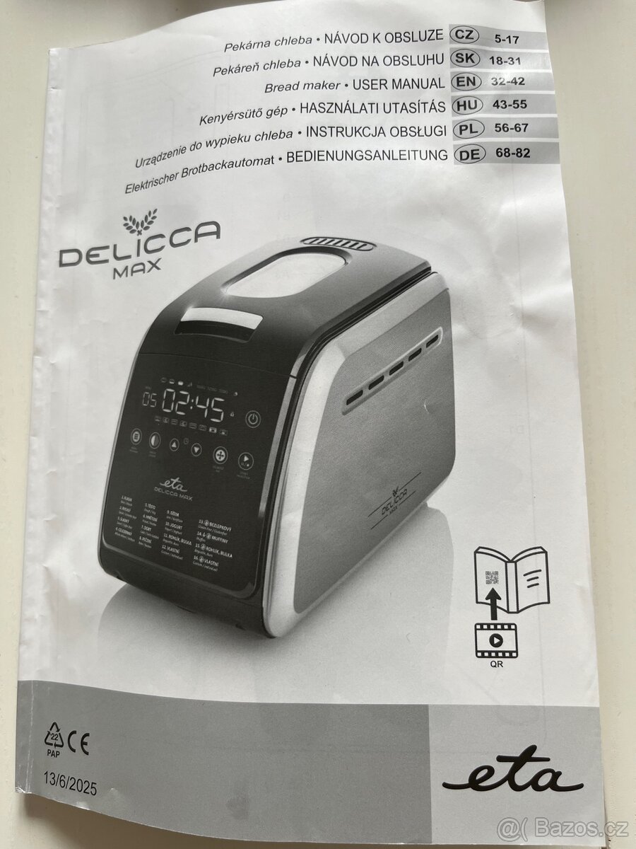 Pekárna ETA Delicia MAX - 3