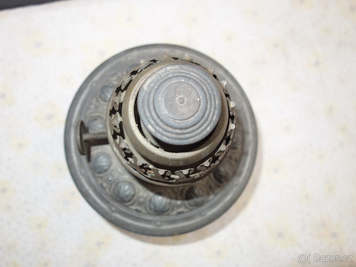 Petrolejová lampa, kulatý knot - 3