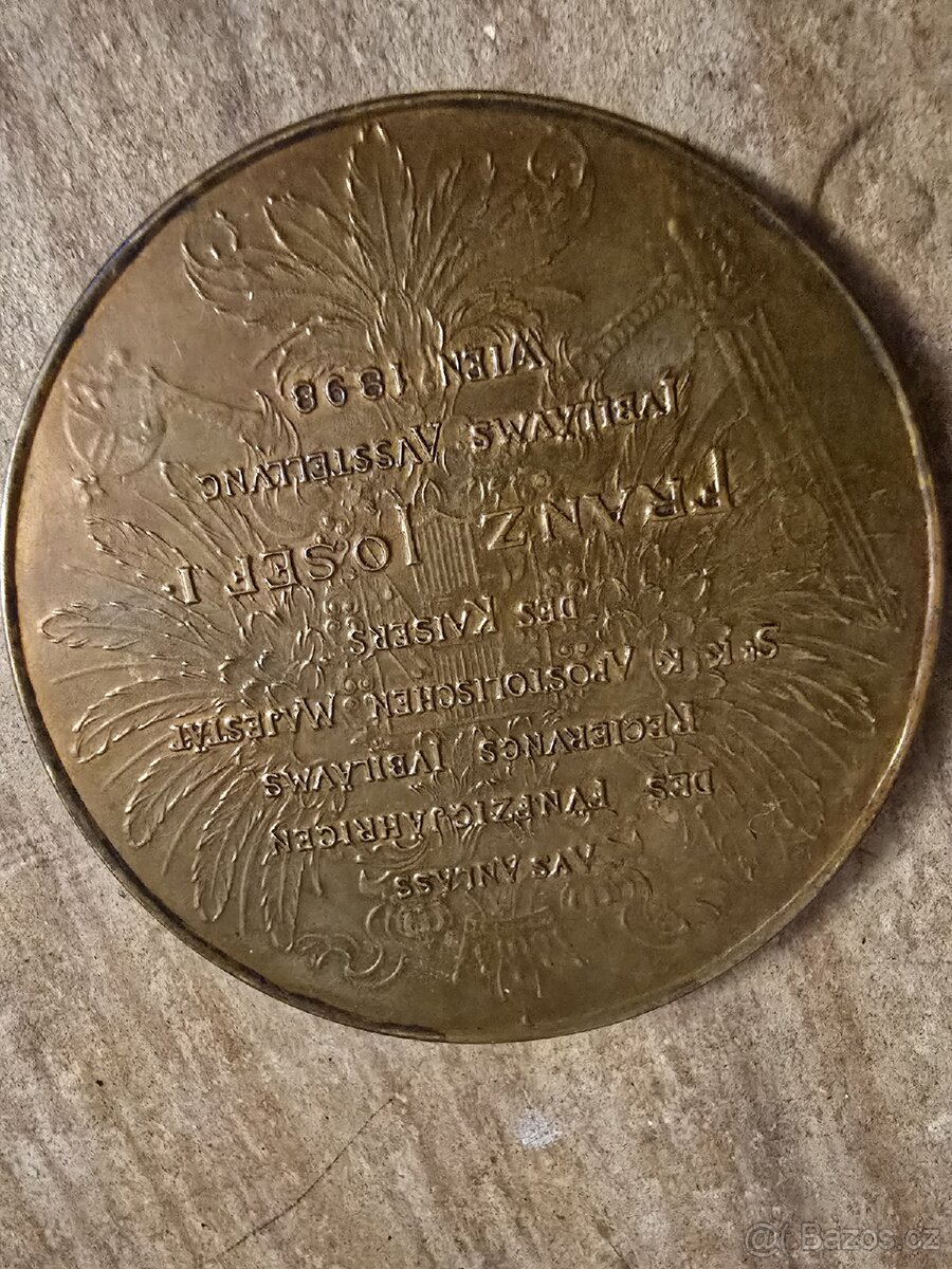 FRANTIŠEK JOSEF VELKÁ MEDAILE RAKOUSKO-UHERSKO - 3
