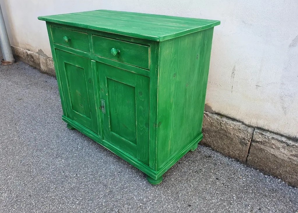 STAROŽITNÝ SPODEK-SKŘÍNKA V PATINĚ PO RENOVACI - 3