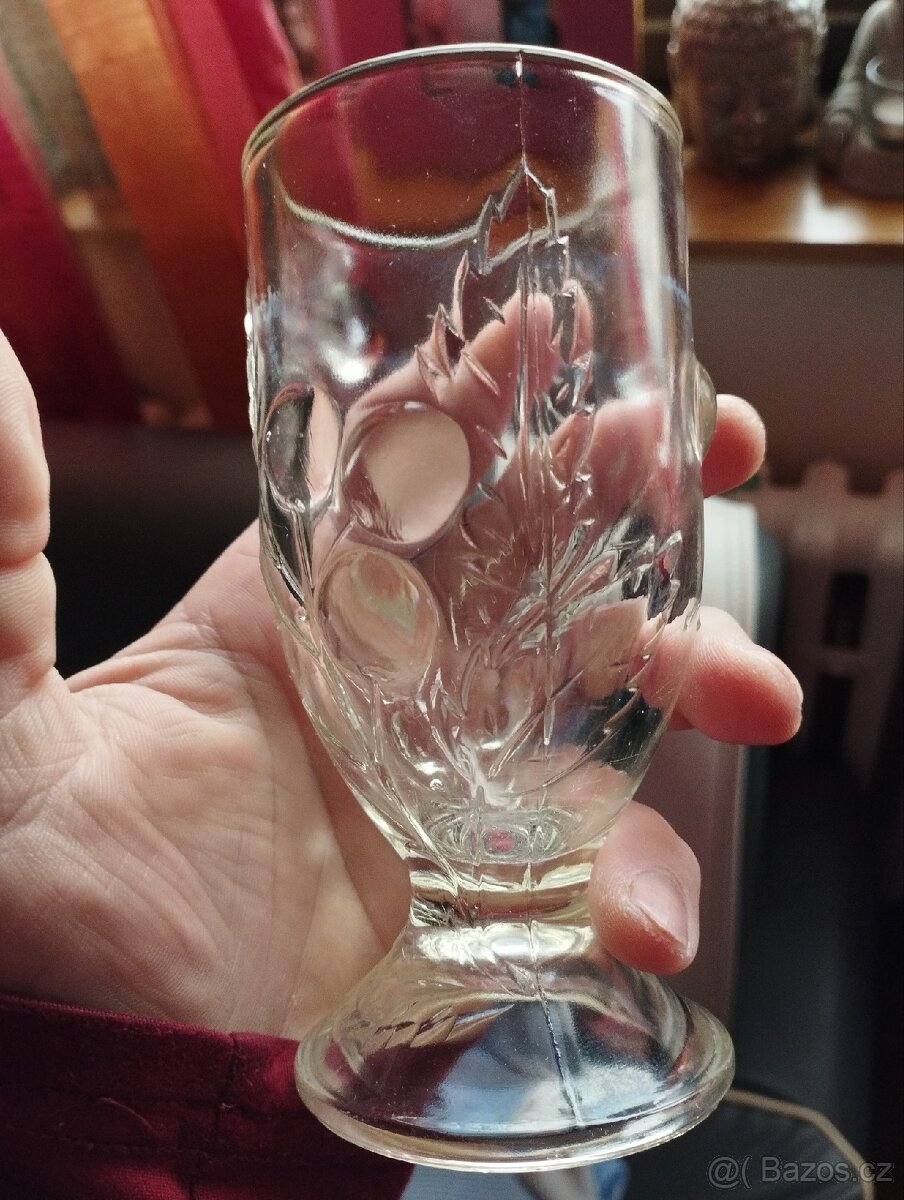 Staré retro skleničky grokovka - 3