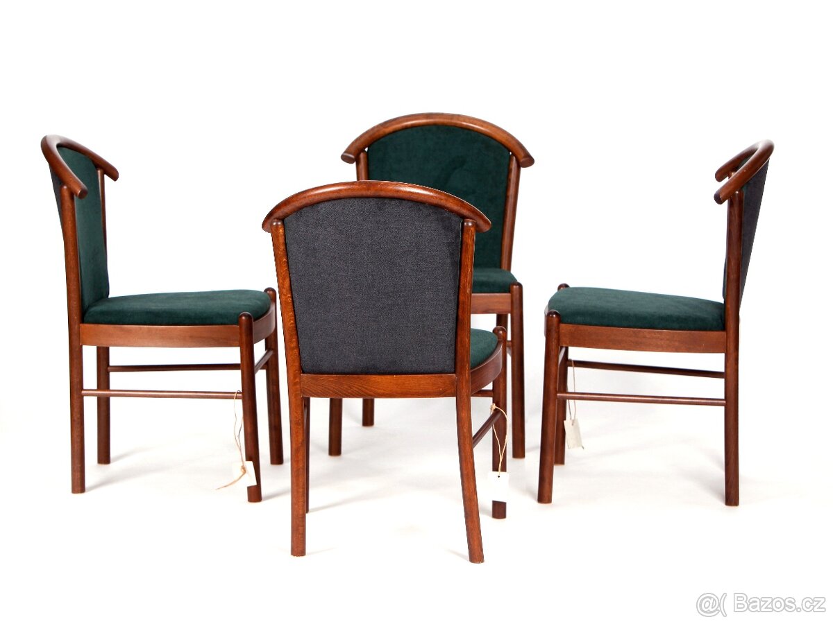 Velké čalouněné židle TON, 4 nikdy nepoužité kusy. - 3