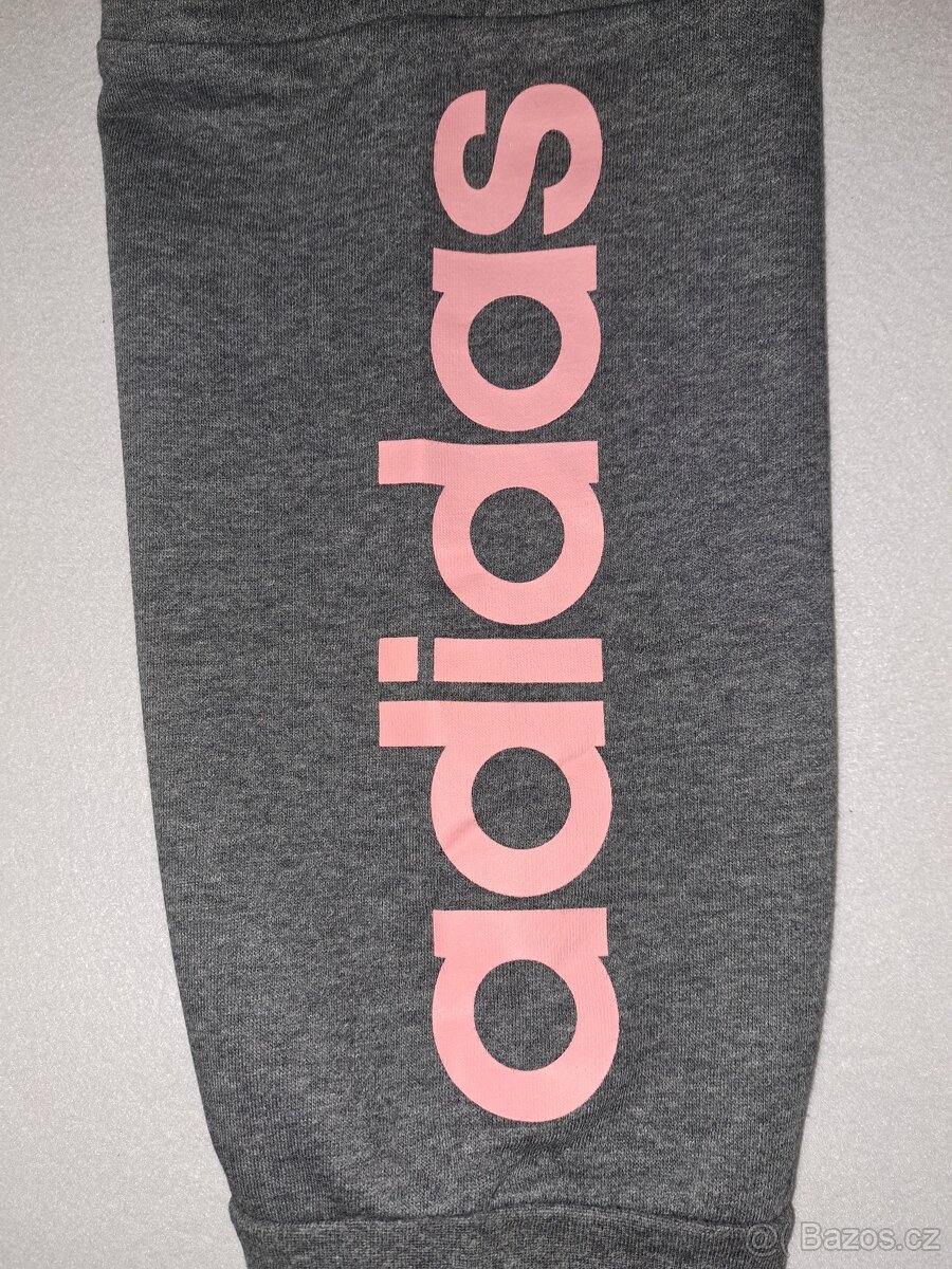 Dámské/dívčí šedé TEPLÁKY Adidas 38/40 - 3