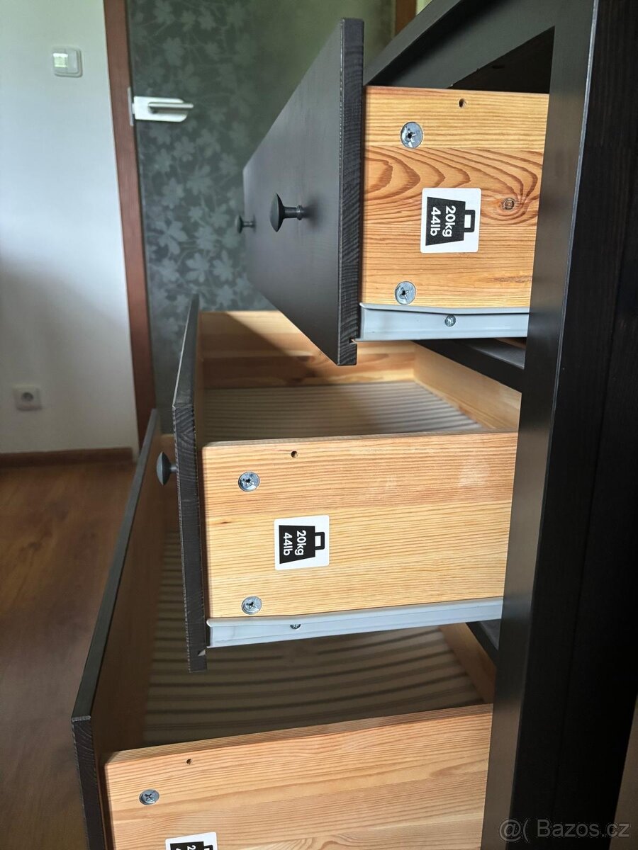 Komoda masiv Hemnes 2x - 3