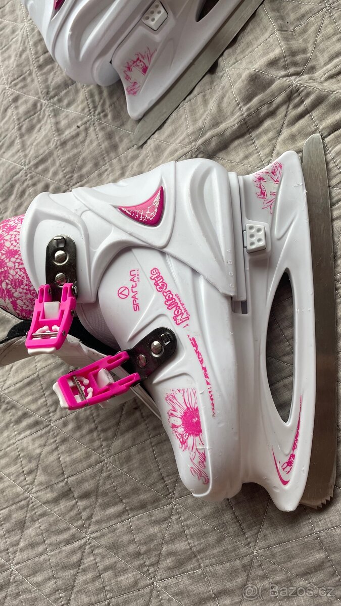 Prodám dětské dívčí zimní brusle stavitelné 33-36 - 3