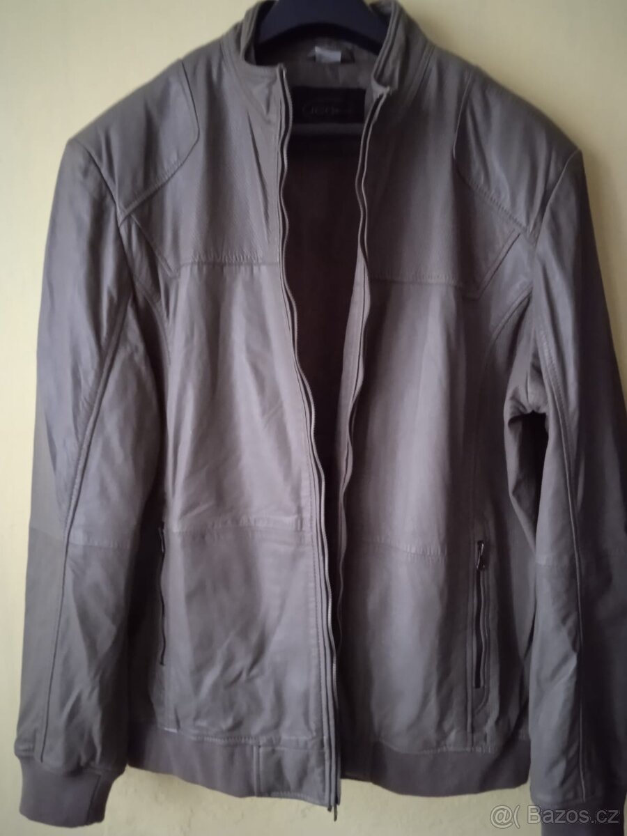 Pánská kožená bunda, velikost 58 - 3
