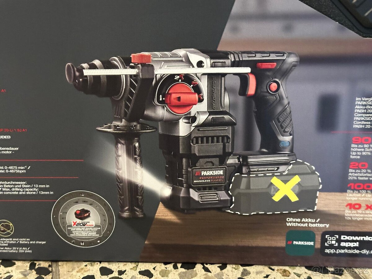 Aku kombinované kladivo PKHAP 20-Li A1 - 3