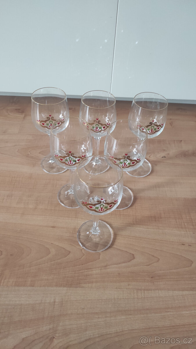 Retro skleničky - sada - 3