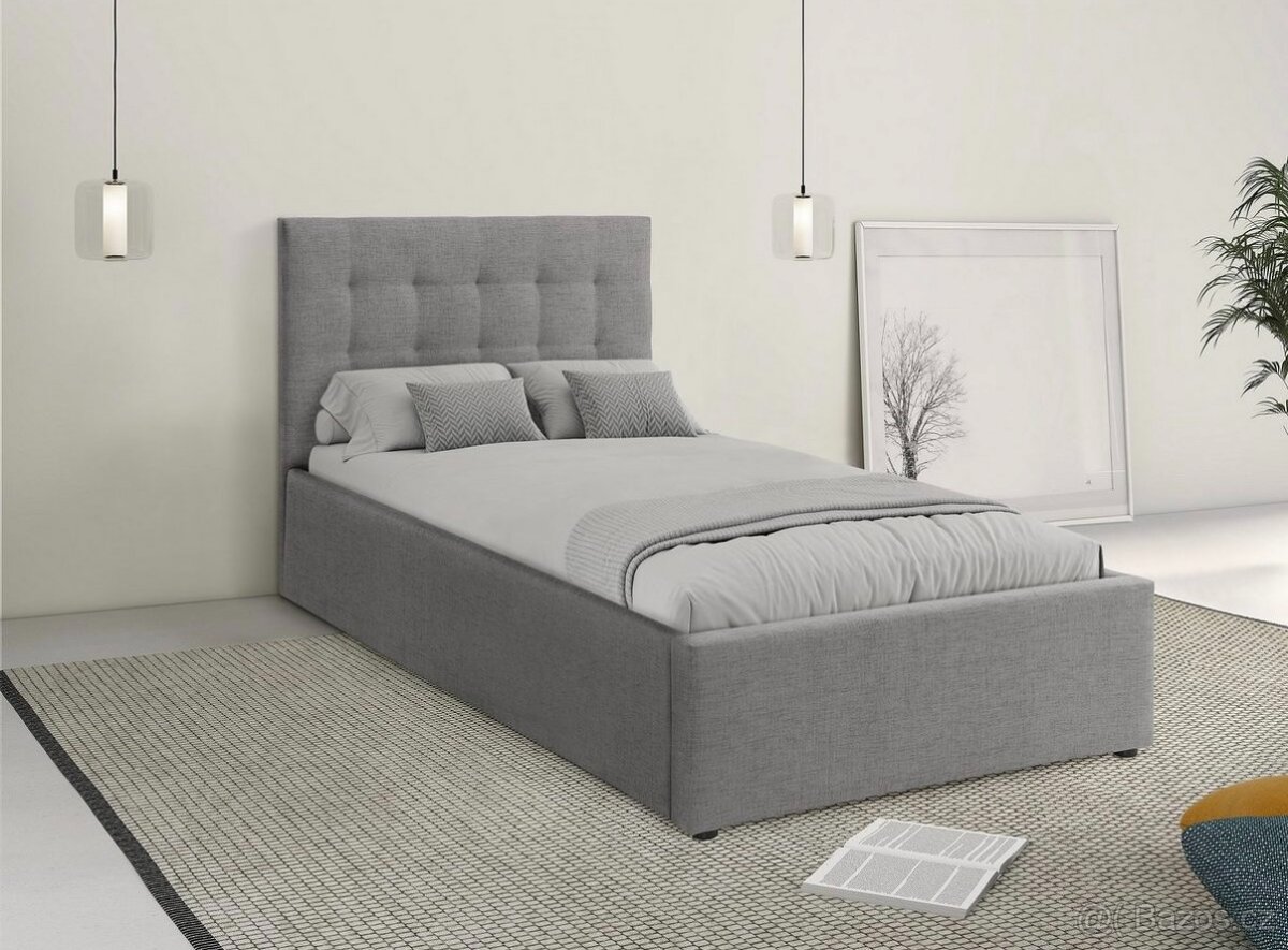 Postel rám 100x200 cm NOVÝ 2. jakost - 3