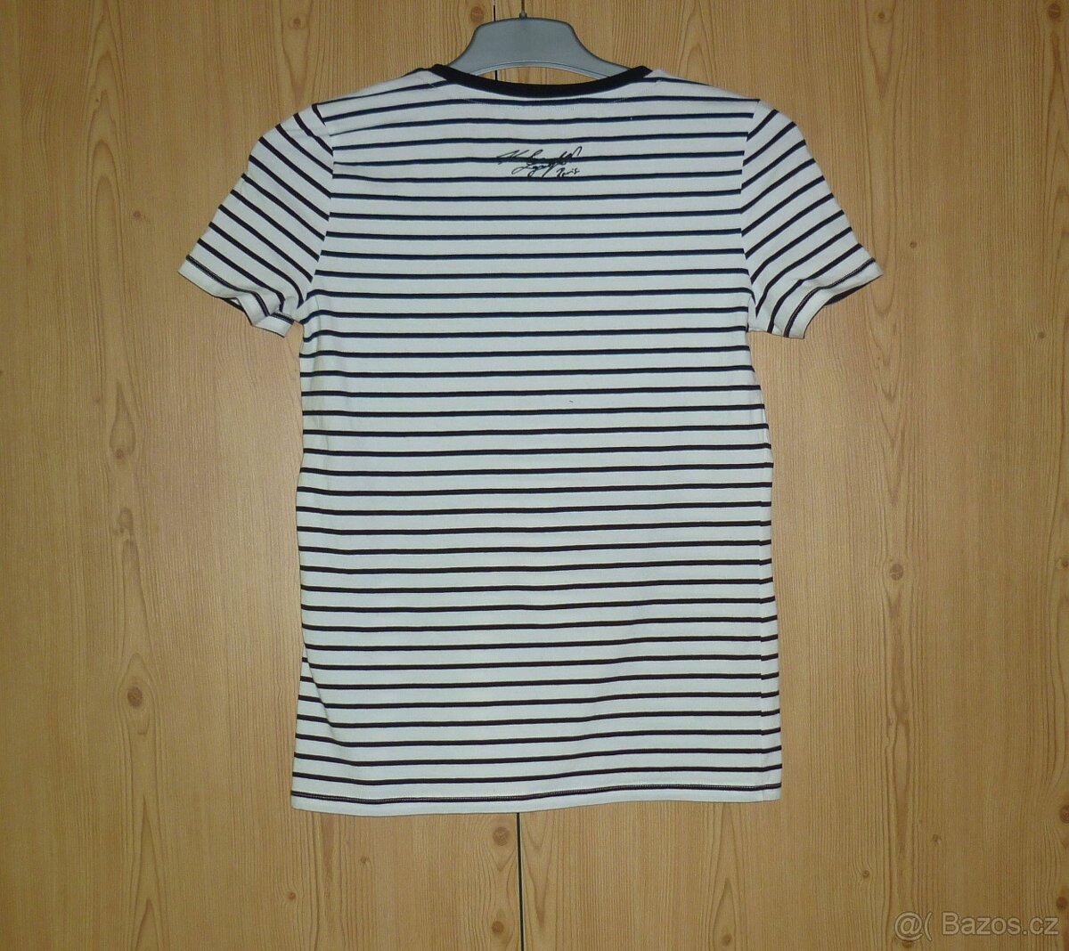 Bílo - černé dámské tričko Karl Lagerfeld - 3