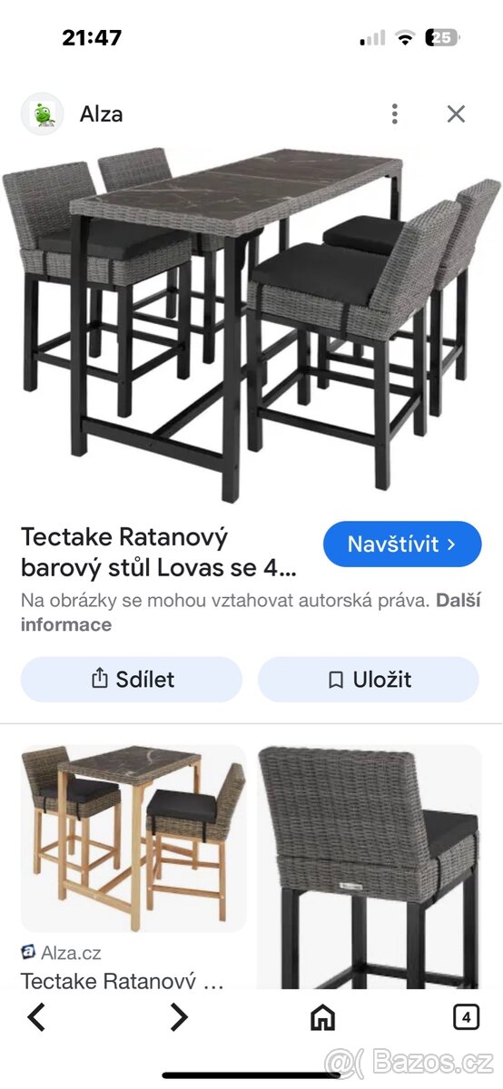 Barový stůl + 6 židlí - 3