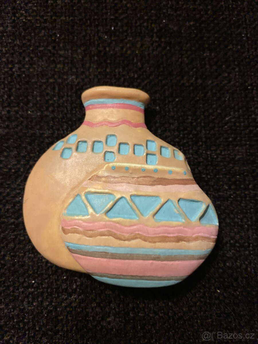 Starožitný velký smaltovaný talíř/mísa - 3