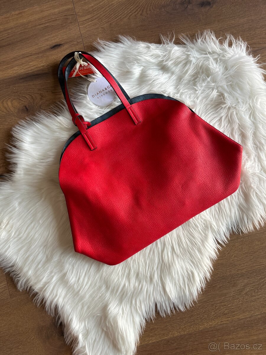 Červená kabelka - nová - 3