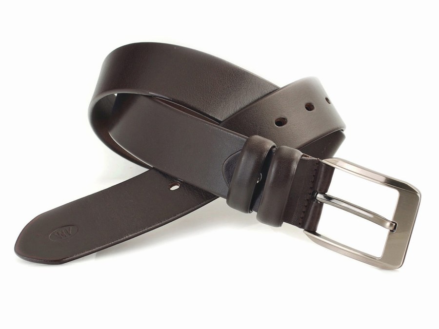 Pánský kožený opasek M4016 o šířce 4 cm - 3