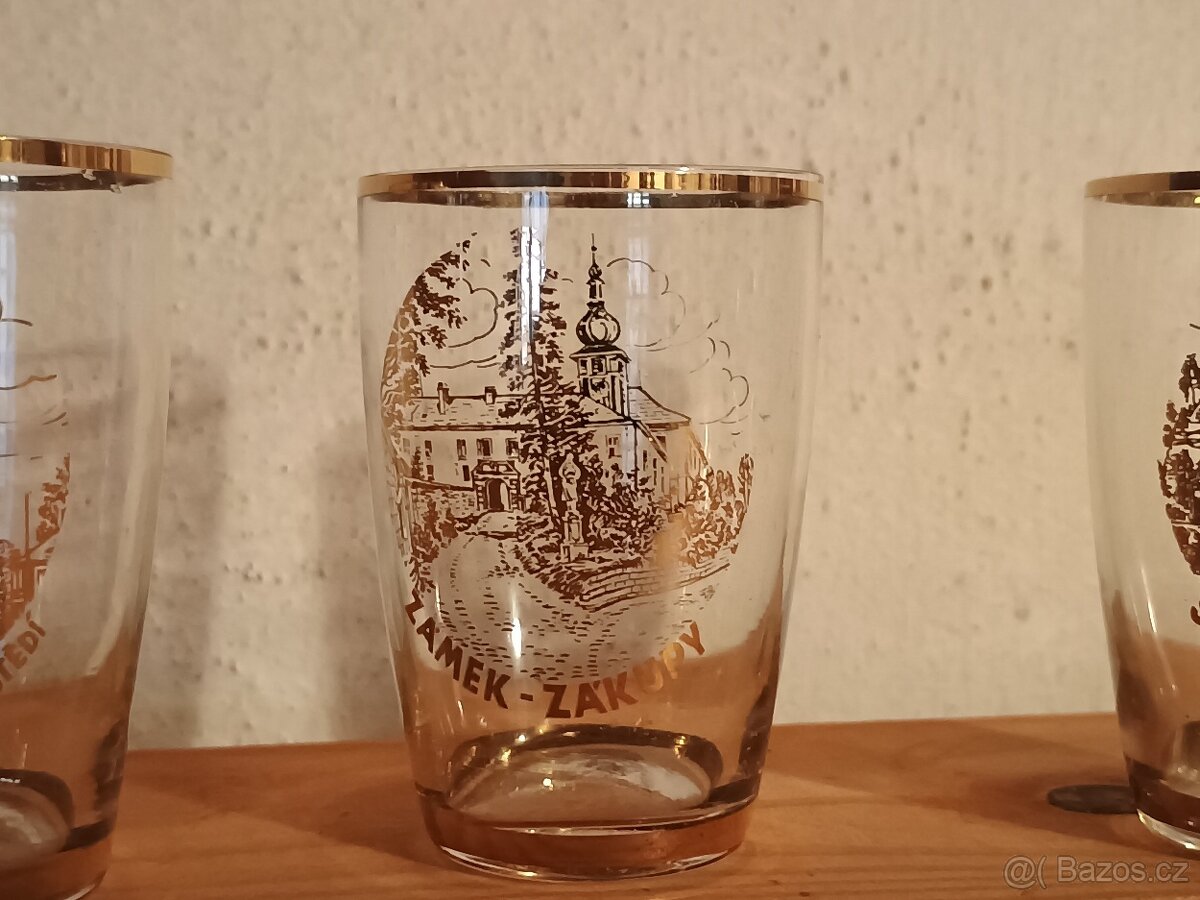 Retro skleničky mix 1 - 3