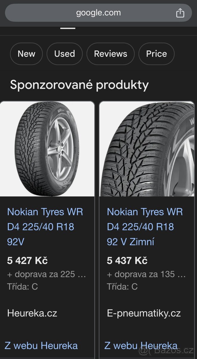 Sada s pneu Evo Corse 5x100,8x18+Nokian VRD4-225/40r18 - 3