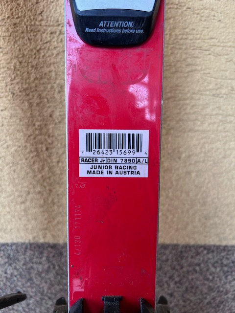 Prodám dětské lyže HEAD 130cm, vázání TYROLIA + boty TECNICA - 3