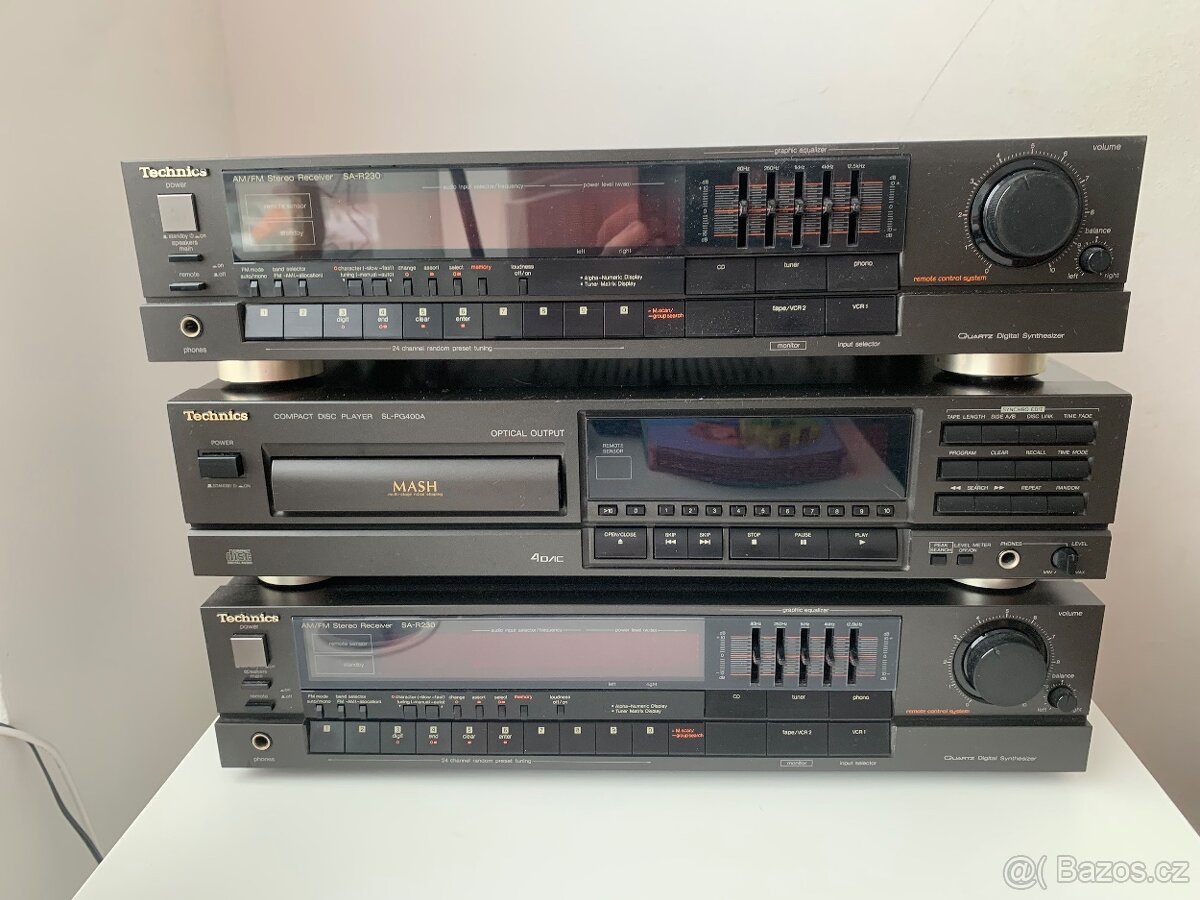 Sestava reciever + cd Technics - 3