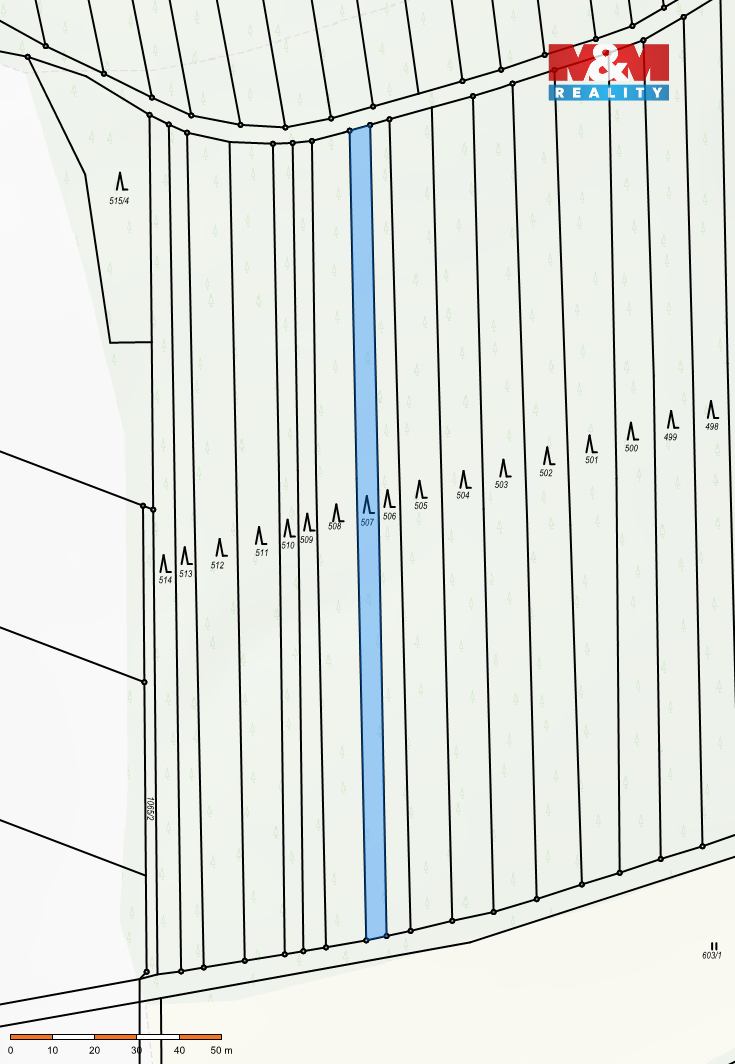 Prodej lesa, 947 m², Roštění - 3