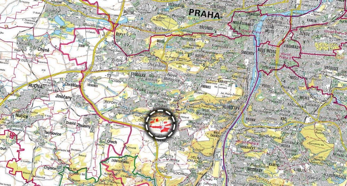 Zemědělská půda, prodej, Praha 5, Holyně, Praha - 3