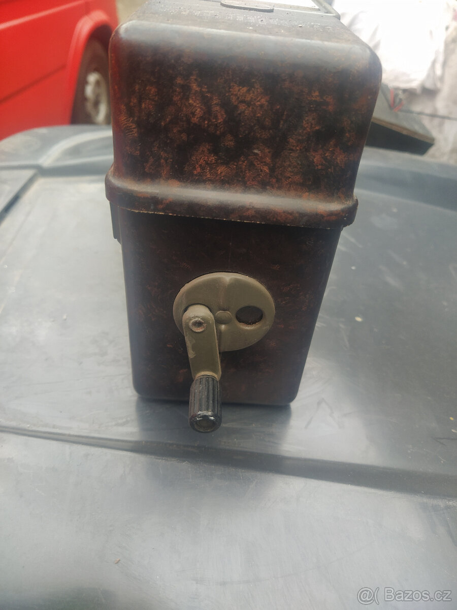 retro 2ks. vojenské polní telefony - nekompletní - 3