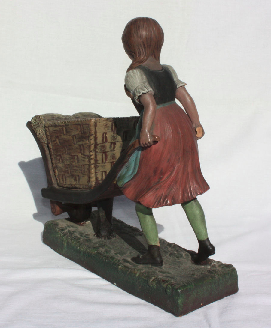 Socha soška figura figurka terakota cca rok 1920 busta bista - 3