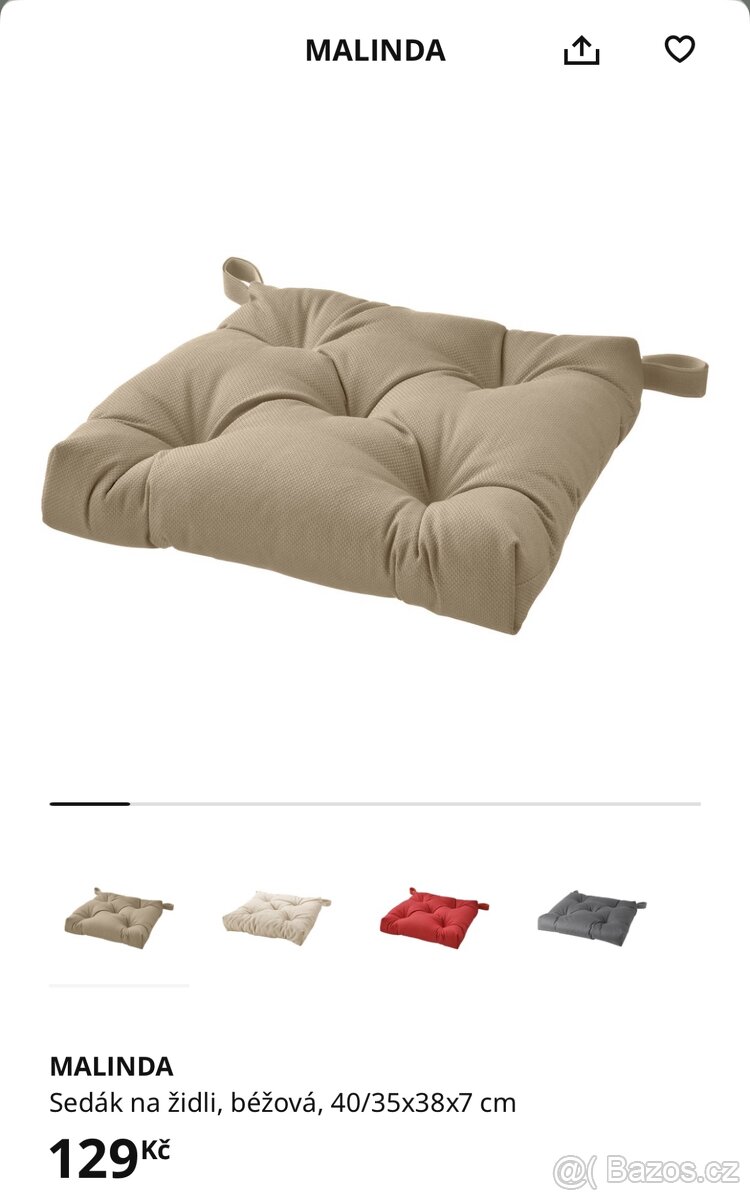 Jídelní stůl, 4 židle, barová židle a podsedáky - 3