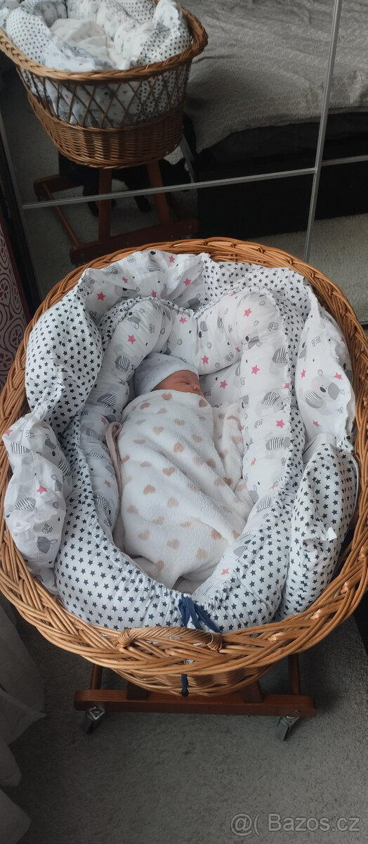 Proutěný koš pro miminko - 3