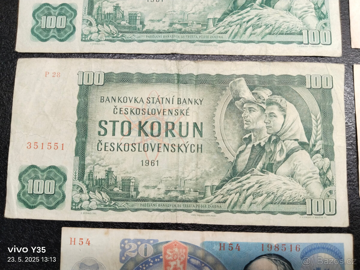 Bankovky Československo 1961 - 1988 - 3