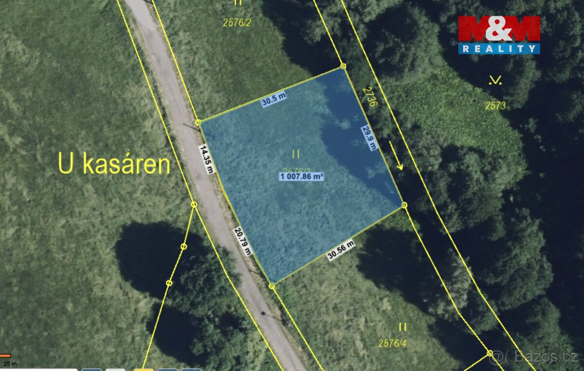 Prodej pozemku k bydlení 1009 m2 v Králíkách - 3