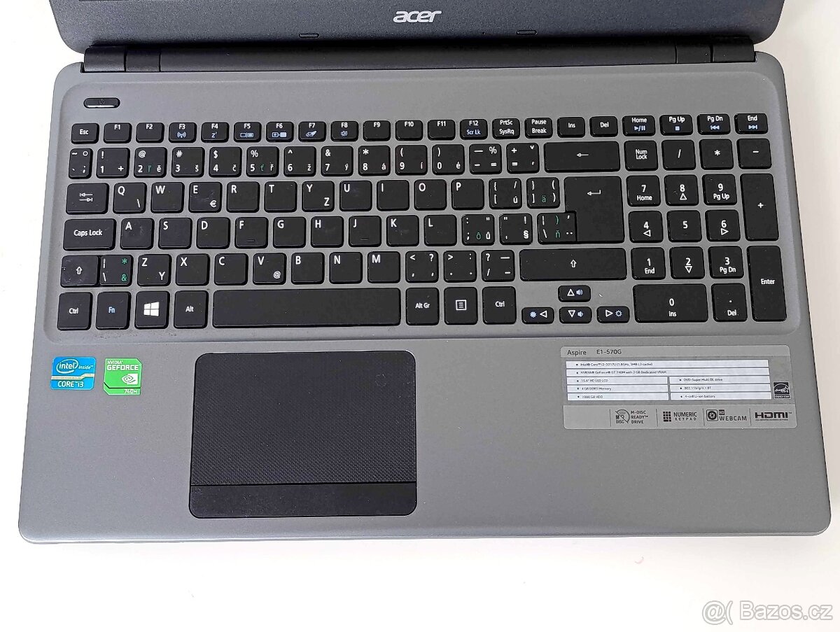 Notebook Acer ( i3, 256GB SSD, 6GB RAM, GeForce GT740M) - 3