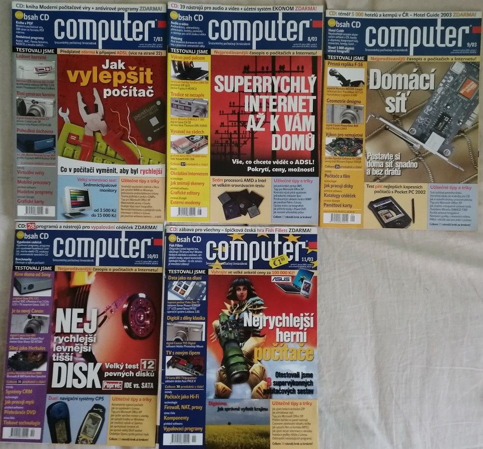 Časopis COMPUTER rocnik 2000 a 2003 Jarni SLEVA - 3
