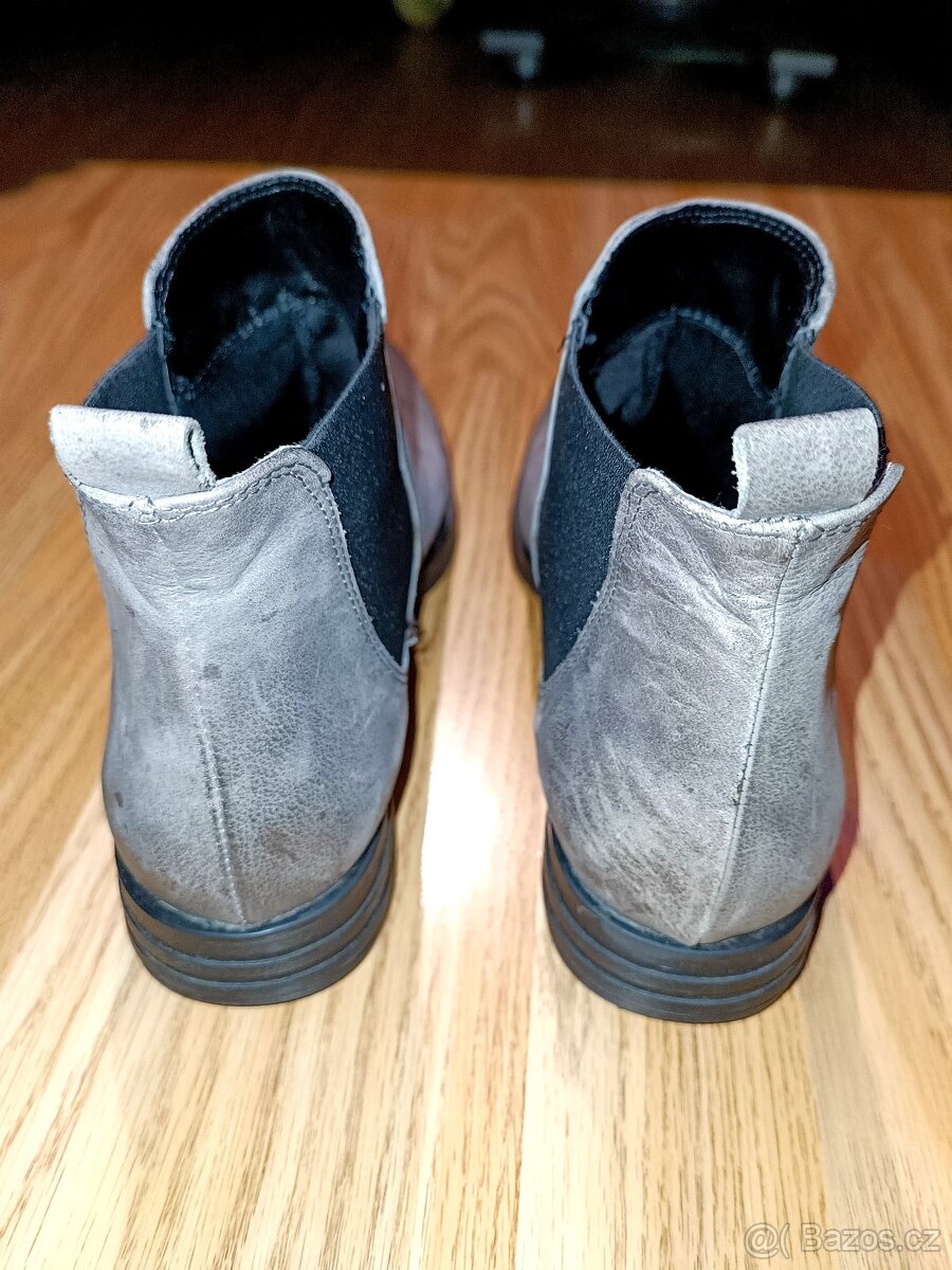 Kožená kotníková obuv 40 - 3
