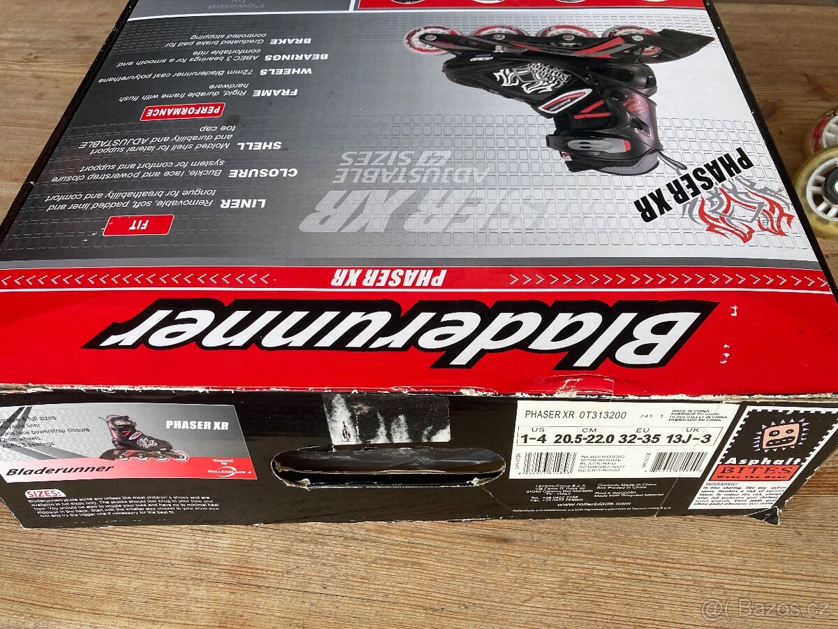 Nastavitelné in-line brusle vel. 32-35 - 3