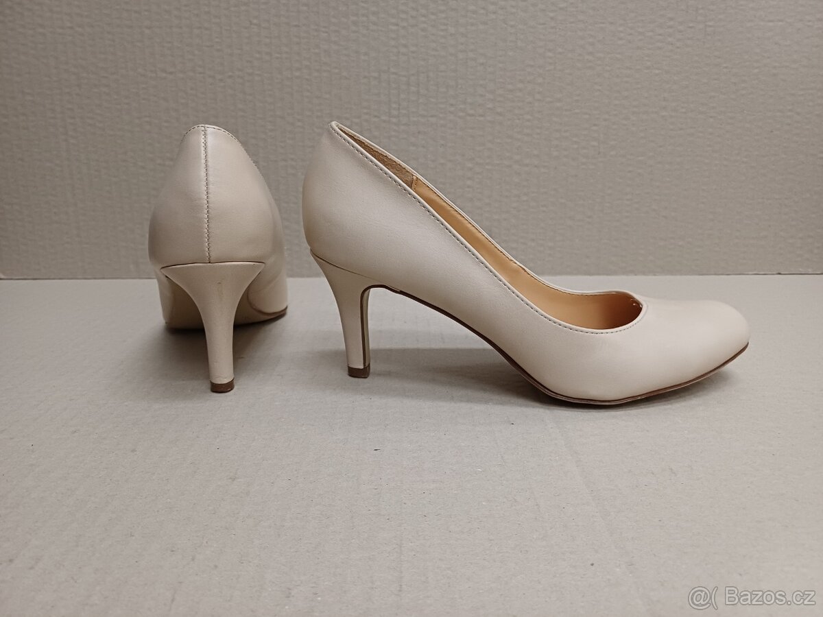Béžové lodičky vel.36 - 3
