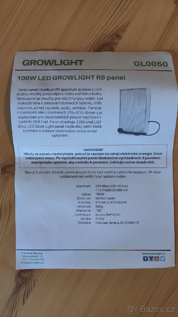 Pestitelsky LED panel Groowlight - 3