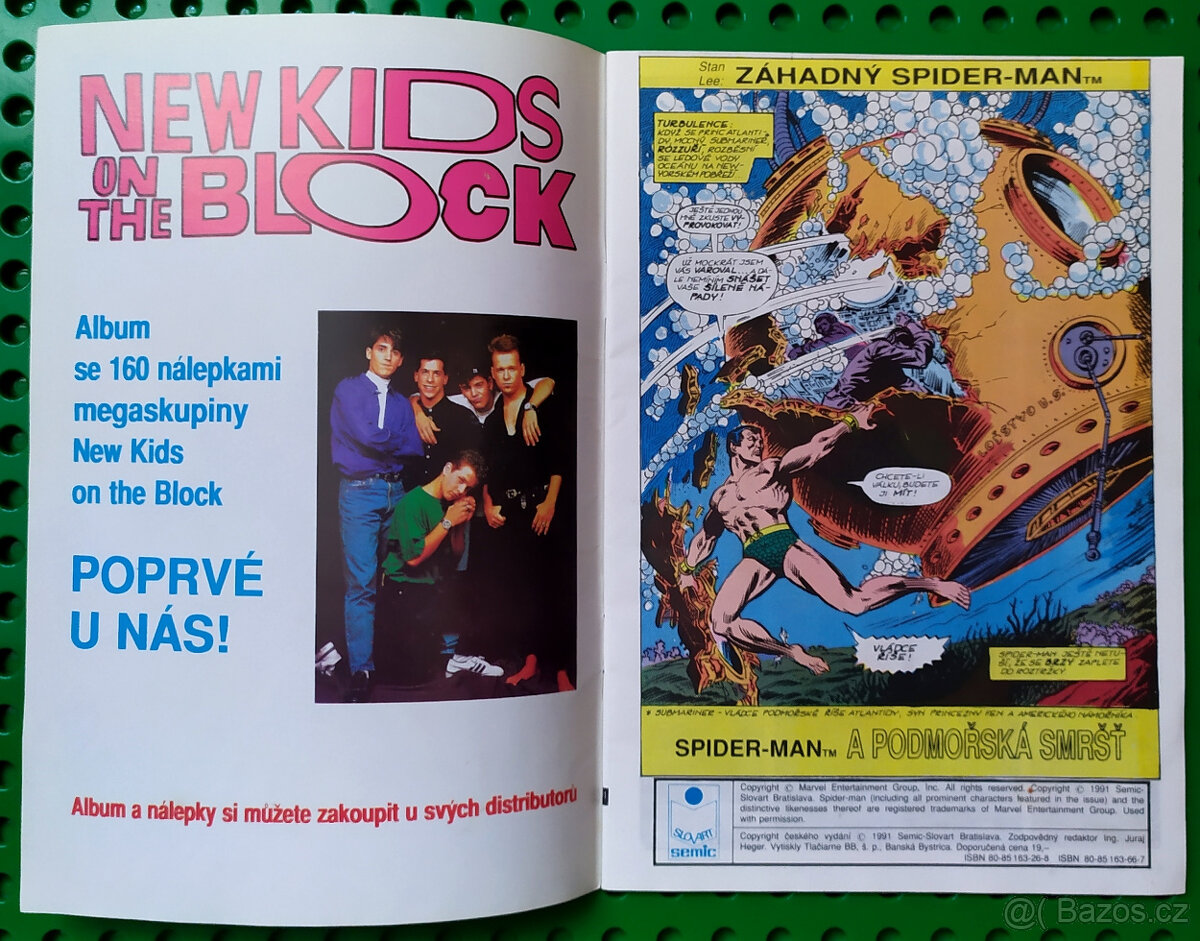 Komiks SPIDERMAN č. 3/1991 Semic velmi PĚKNÝ STAV sběrateli - 3