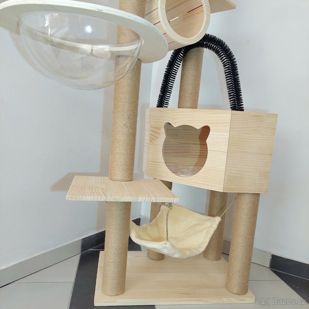 Škrabadlo pro kočky 159 cm, průměr sloupků 8 cm - nové - 3