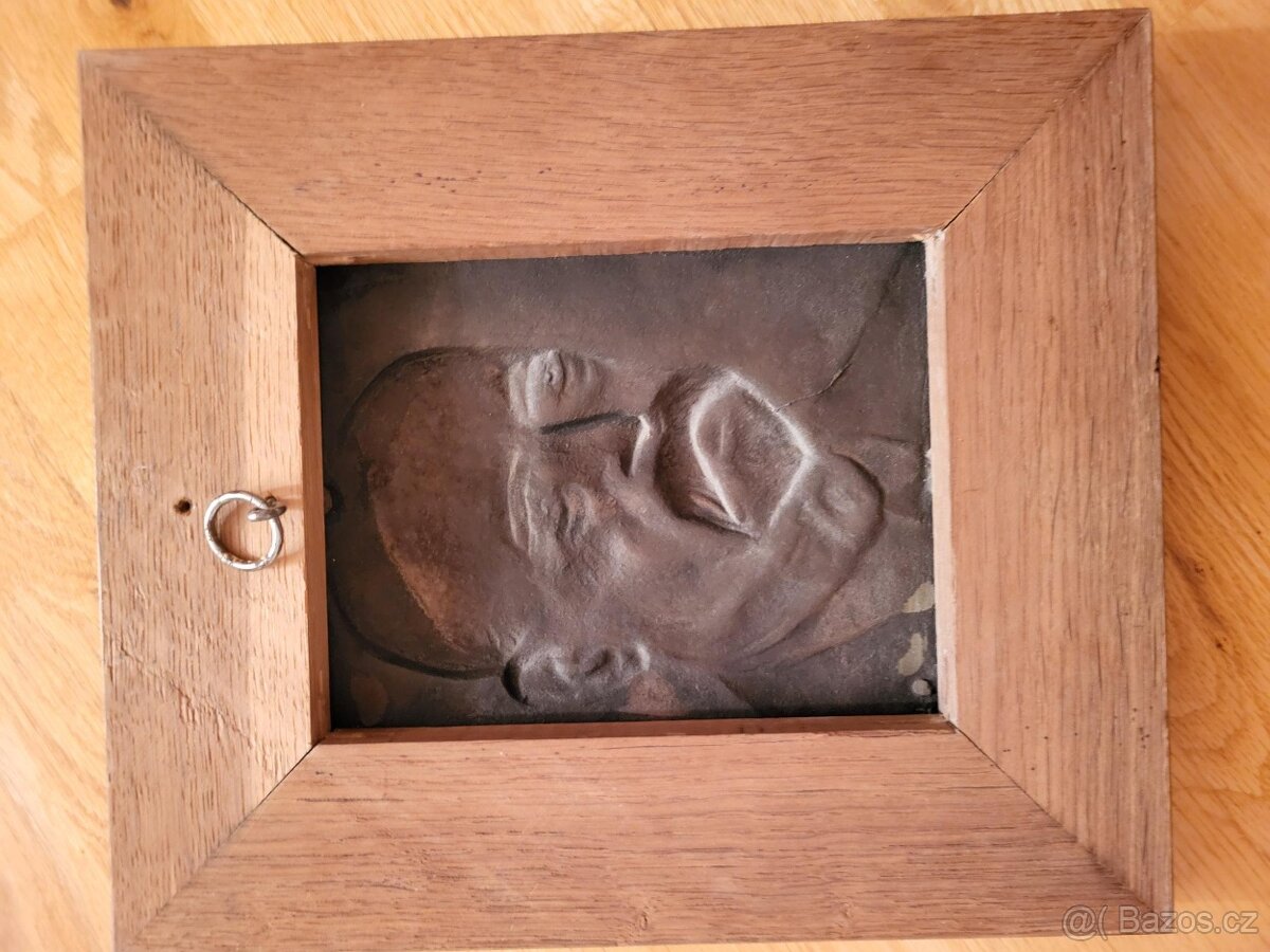 Bronzový reliéf, plaketa T.G.Masaryk - J. PELIKÁN - 3