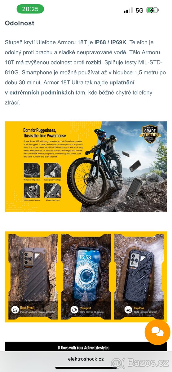 Ulefone Power Armor 18T TOP stav - 3