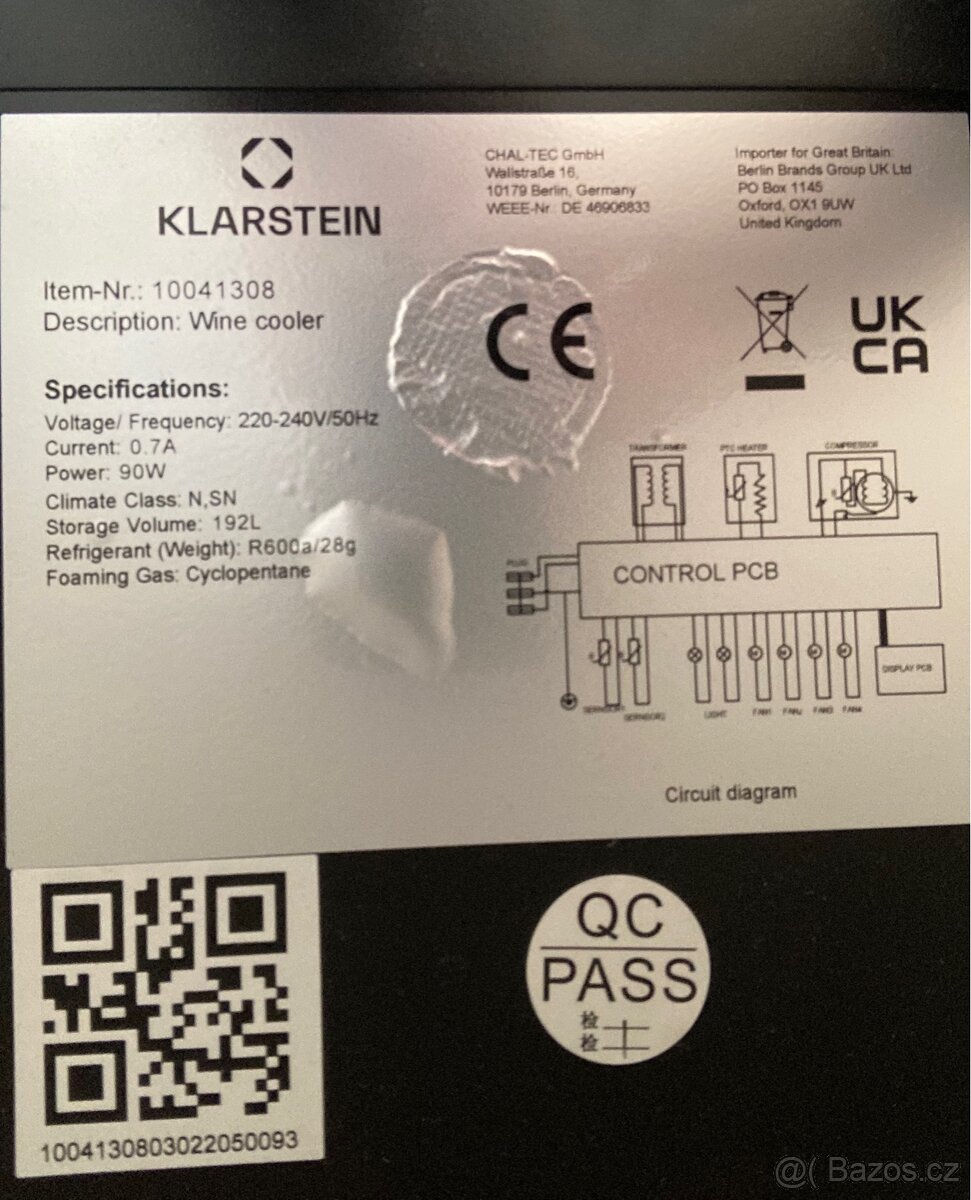 Vinotéka Klarstein Barossa 73 Duo - 3